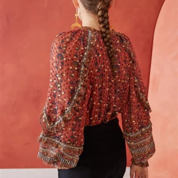 Ulla Johnson Silk Calista Blouse S / US2